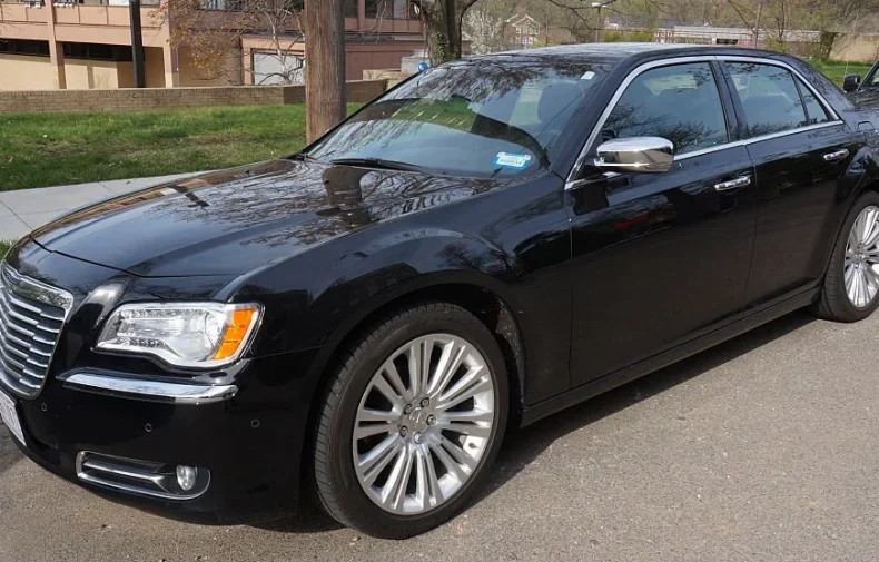 Chrysler 300 luxury sedan was spotted in a Washington DC neighborhood.